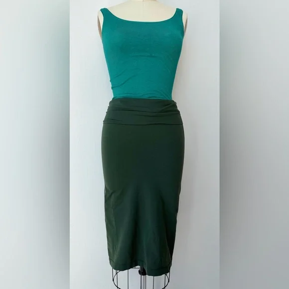 Wolford dark green skirt Size S/P - Picture 4 of 13